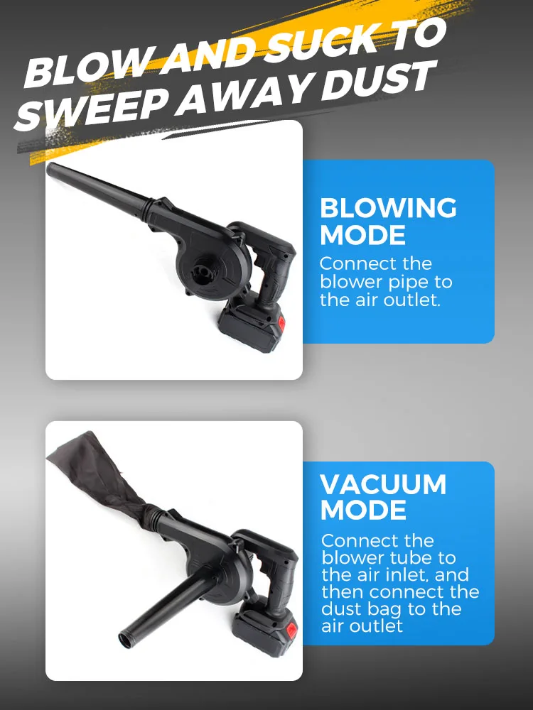 2 в 1 Беспроводная воздуходувка и пылесос Электрический Компьютерный коллектор