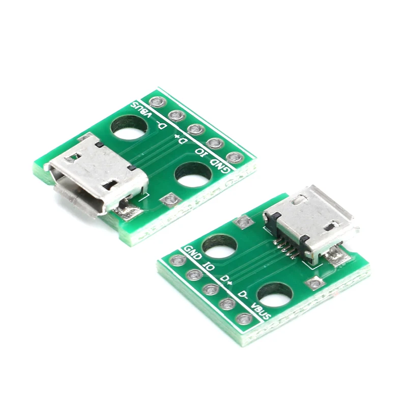 

【10-5 шт.】MICRO USB-адаптер DIP, 5-контактный гнездовой разъем типа B, преобразователь печатной платы, макетная плата, плата переключателя SMT, материнское сиденье