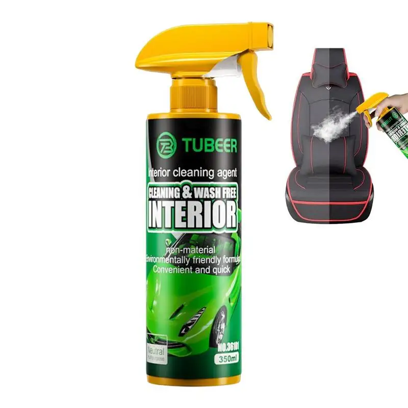 

Interior Cleaner Spray For Interior Exterior Trim Long-lasting Cleaner Leather Liquid Polish Plastic Restore Cleaner Spray