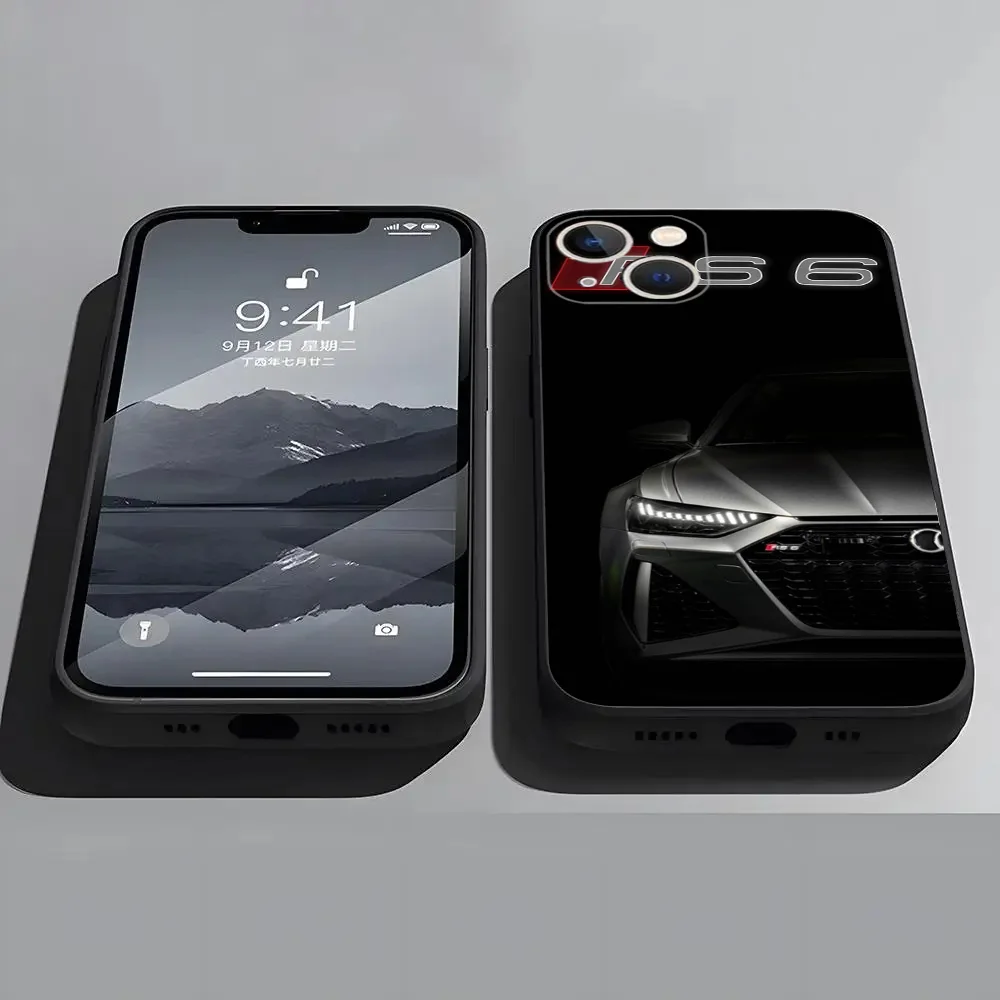 Автомобиль для A-Audis R-S спортивный чехол телефона Apple iPhone 15 14 13 12 11 Pro X XS Max XR Plus мини