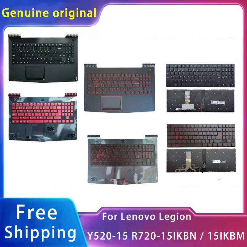 Новинка для Lenovo Y520-15 R720-15IKBN R720-15IKBM, аксессуары для ноутбука, клавиатура с подсветкой, черный, красный