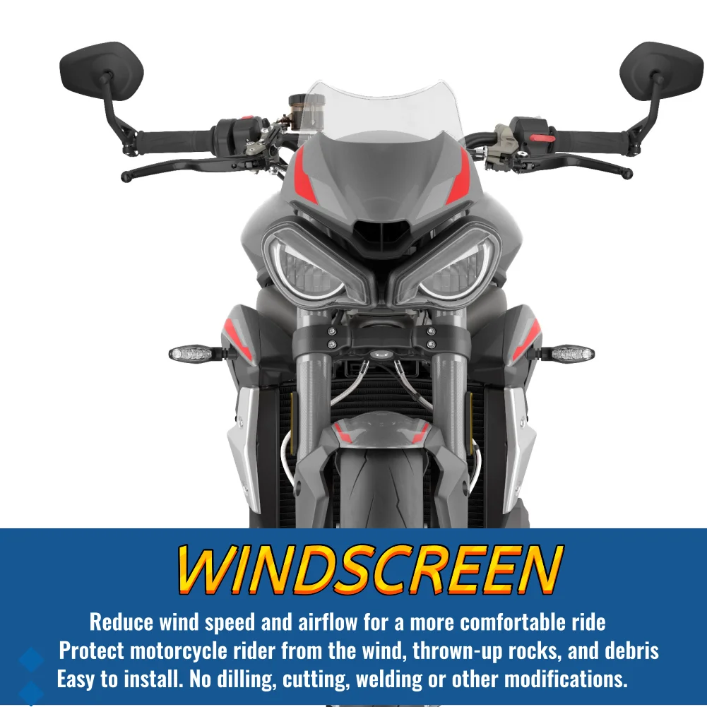 Ветровое стекло R765 RS765 для Triumph Street Triple RS R 765 2020 2021 2022 ветрозащитный экран