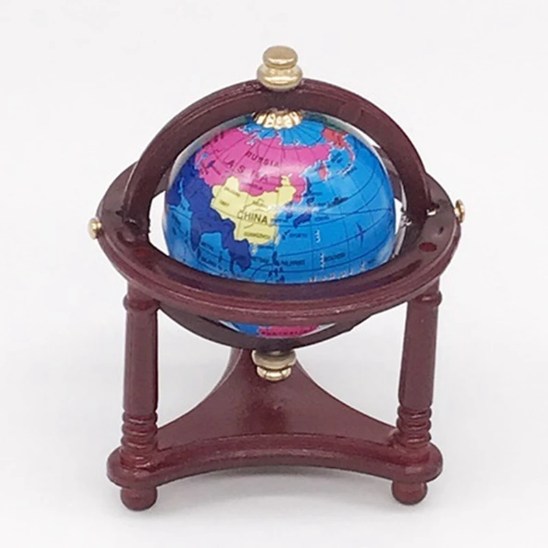 Женский/12-дюймовый кукольный домик глобус с деревянной подставкой мини-Глобус