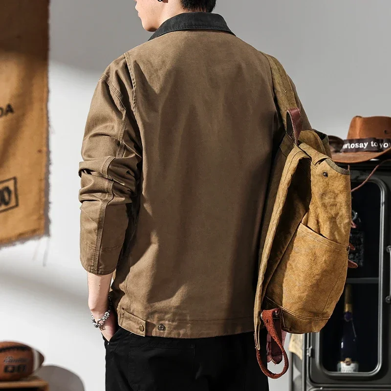 Мужская винтажная куртка Ami Ka Ji