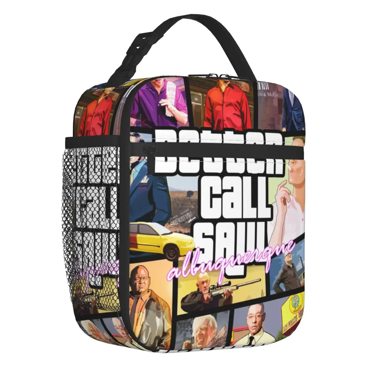 

Better Call Saul Albuquerque GTA ART Insulated Lunch Bag for Women GTA Grand Theft Auto Portable Cooler Thermal Bento Box School