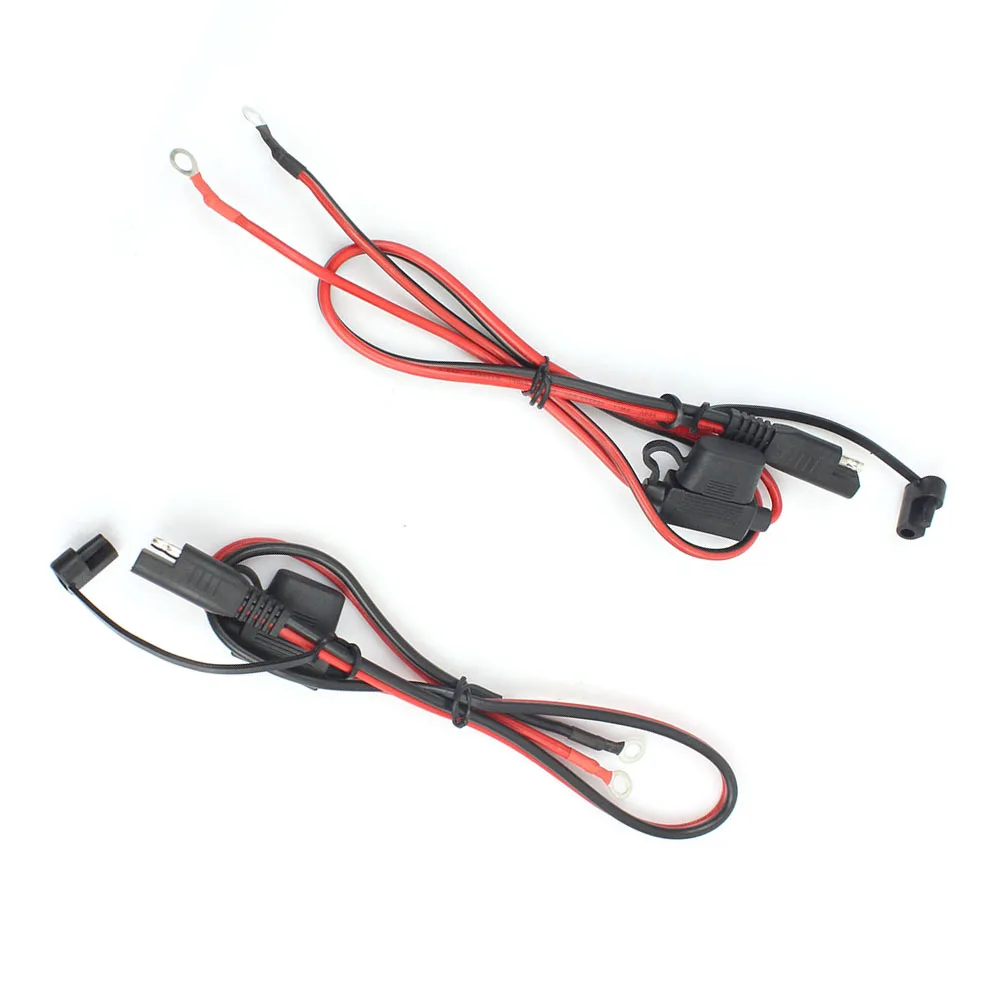 

2pcs SAE Quick Disconnect Plug Motorcycle Connector Parts 12V Ring Charging Cable 2-pin Quick Disconnect Plug New