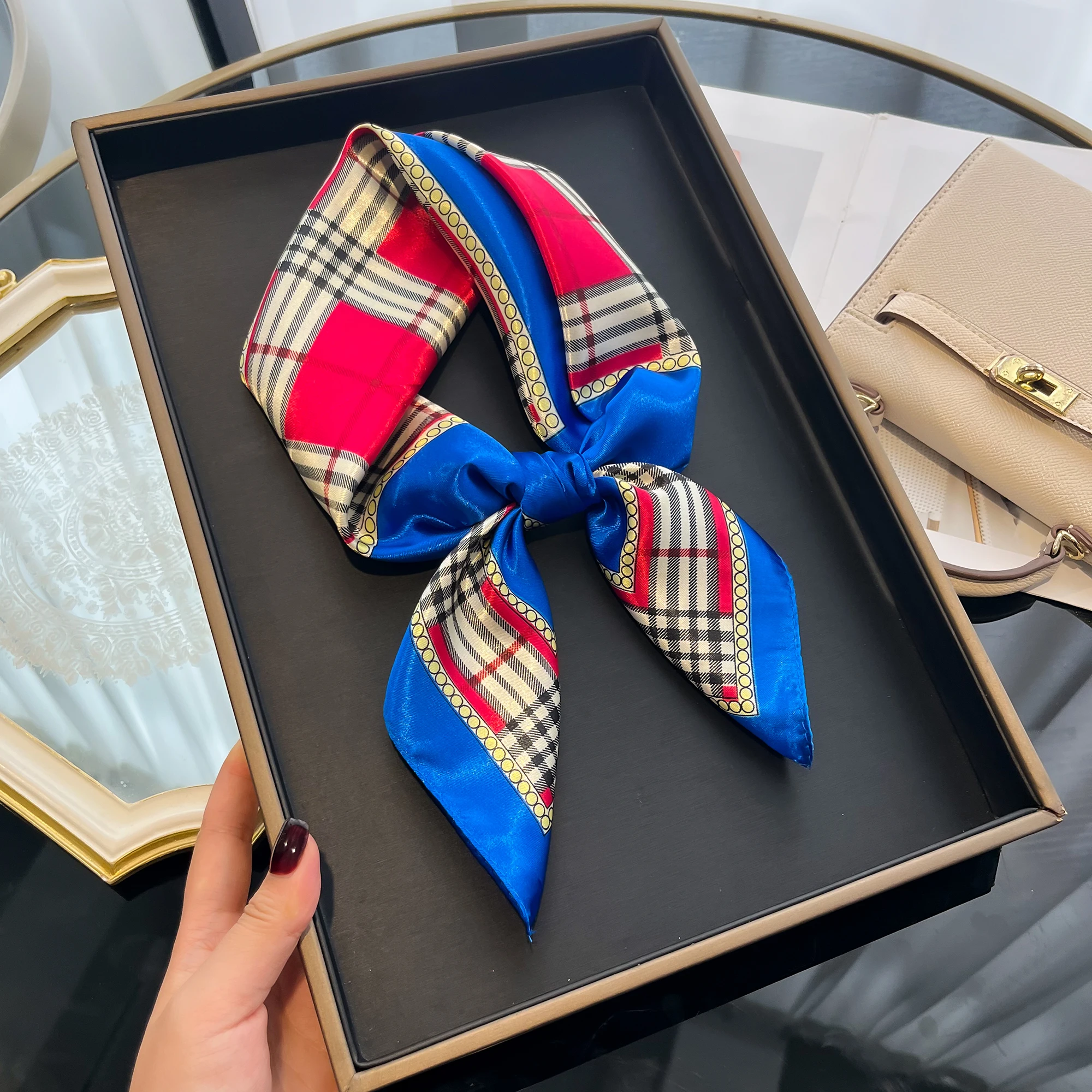 2024 пляжный солнцезащитный платок роскошный дизайн квадратные шарфы женский