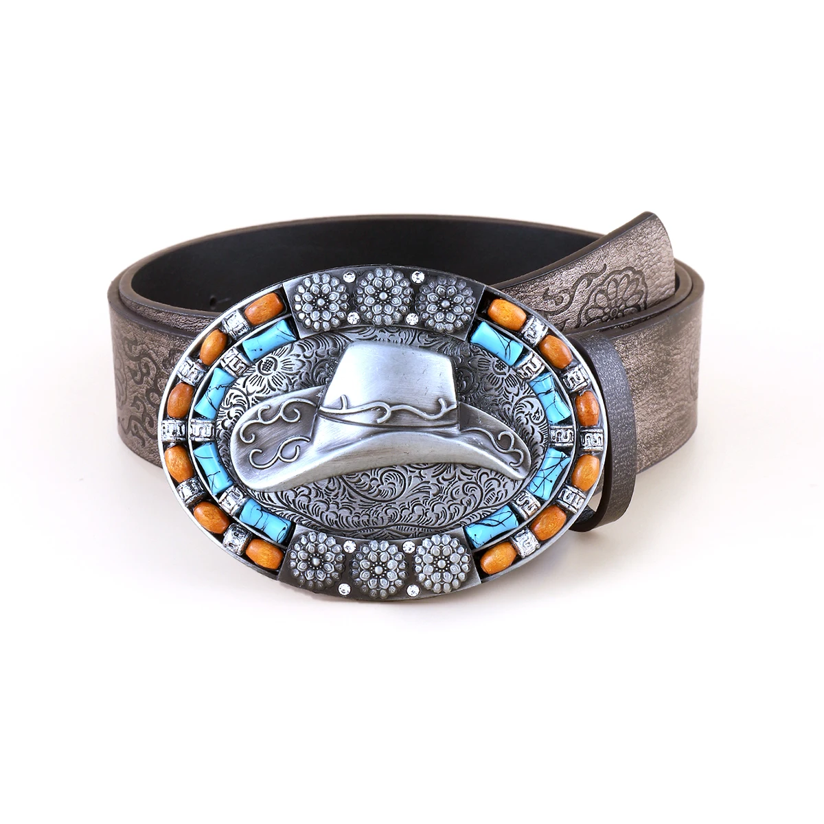 

Fashion Classic Western Cowboy Hat Buckle Belt for Women