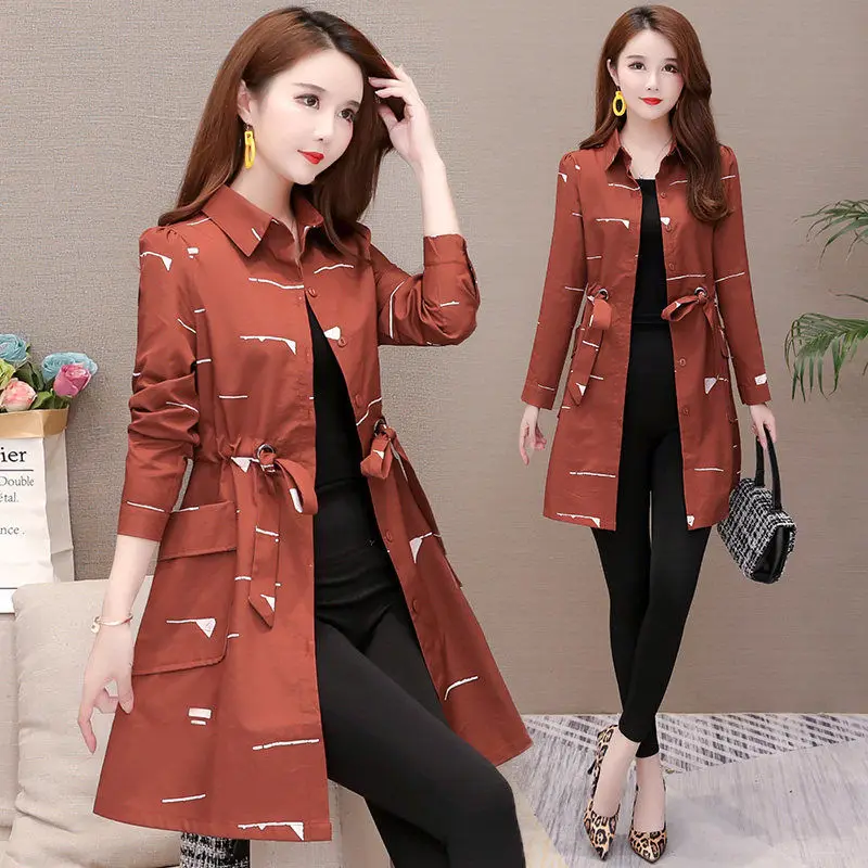 Женская одежда блестящая куртка верхняя во французском стиле тренчкот с