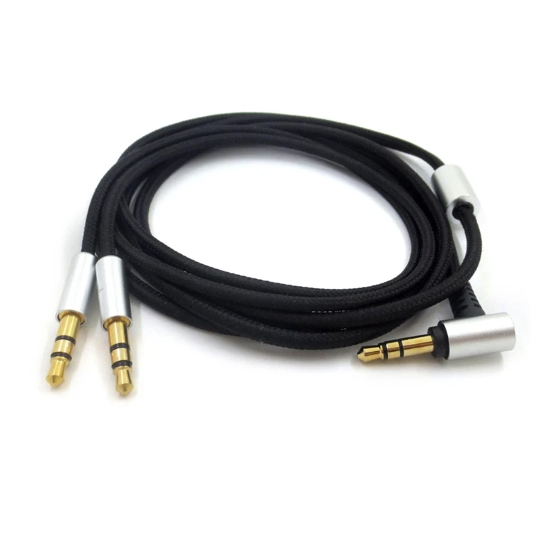 

E5BA Portable Headphone Cable Cord Line for Denon AH-D7100 7200 D600 D9200 5200 Headphone Earphone