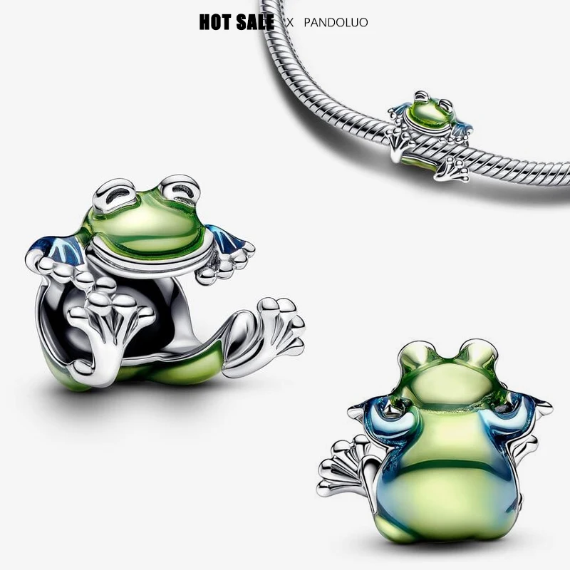 Бусина-Шарм лягушка для браслетов и ожерелий