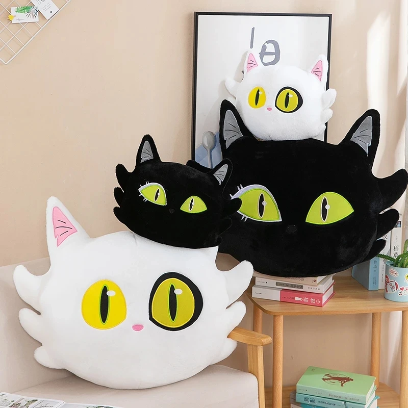 

Гигантская Подушка зузума No Tojimari плюшевая игрушка Daijin Cat and Sadaijin Black Cat すずめ め мультяшный персонаж кукла детский подарок