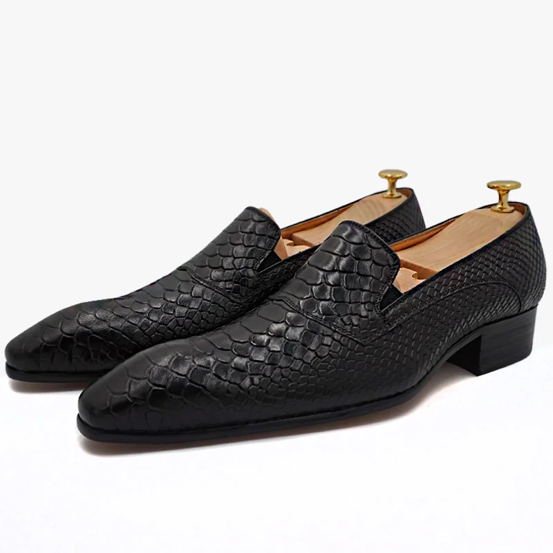 Мокасины мужские из натуральной телячьей кожи классические туфли итальянский