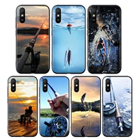 fishing rod tool silicone cover for xiaomi redmi 10 9 9t 9c 8 7 6 pro 9at 9a 8a 7a 6a s2 go 5 5a 4x plus phone case