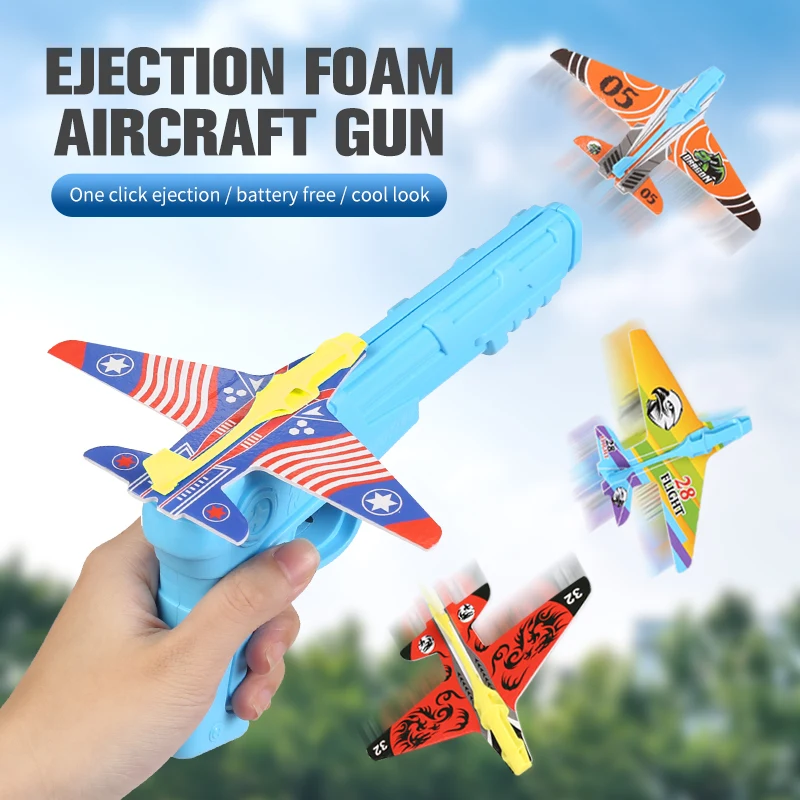 

Catapult Plane Sports Game Outdoor Garden Child Airplane Launcher Bubble Catapult Kids Antistress Toys Catapult Aircraft Guns