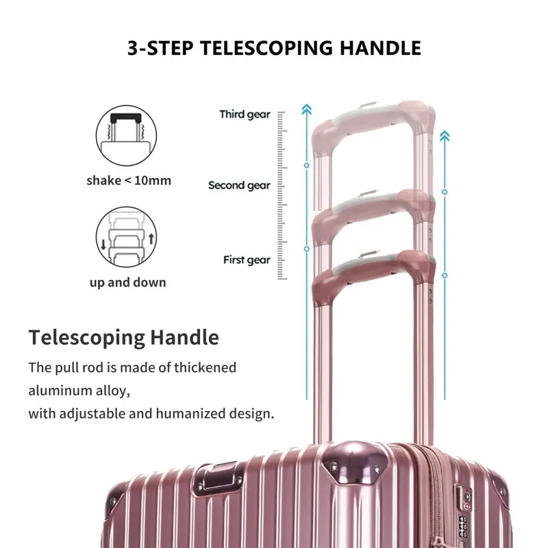 3 Piece Hard Shell Travel Luggage Sets,20