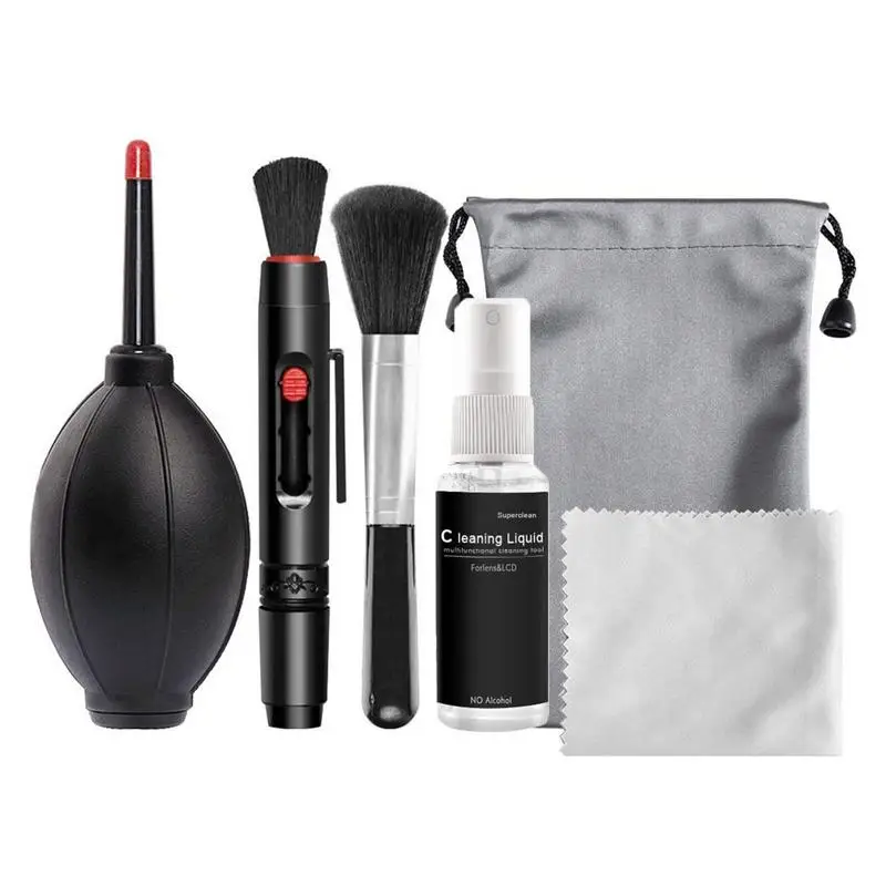 

Camera Cleaning Kit Professional Lens Cleaning Kit For Camera Keyboard Cleaner Air Blower Cleaning Accessories Photography Props