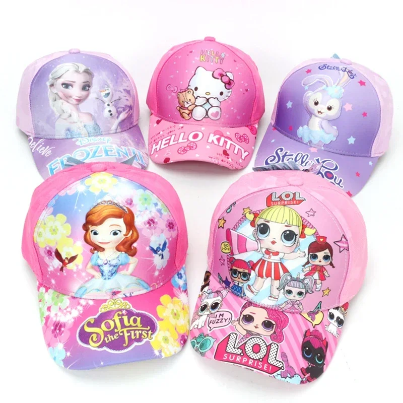 Аниме мультфильм Дисней Микки Hello Kitty бейсболка с принтом детская спортивная