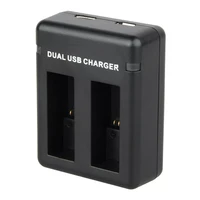 for gopro hero 9 battery charger micro usb type c dual battery pack charger 2 ways smart charging dock for gopro hero 9 black