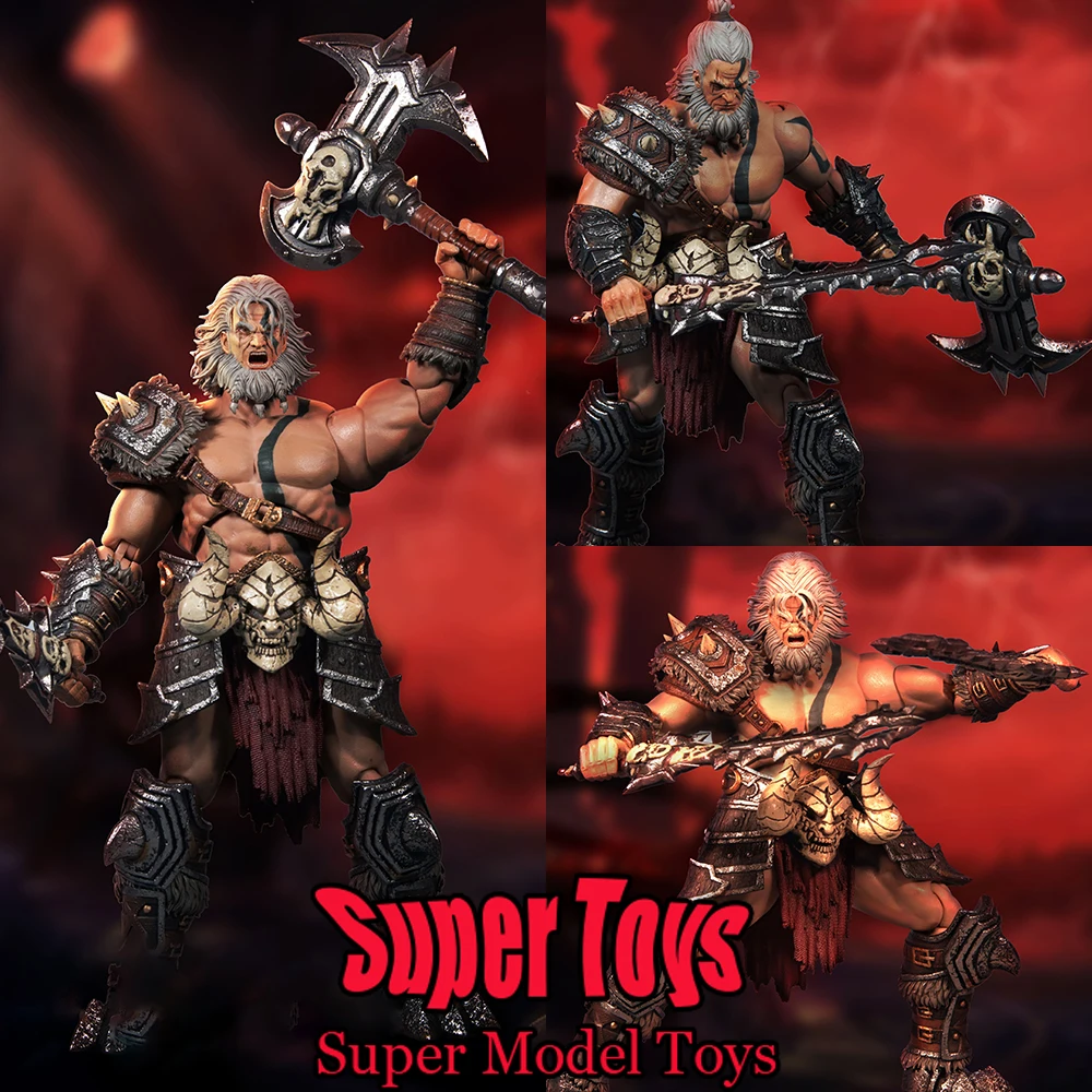 Nightmare Studio D20 масштаб 1/12 мужской солдат варвар с двойной головой скульптура полный