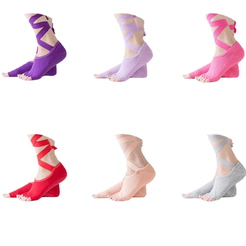 Women's Socks Strap cotton yoga socks for women breathable non-slip ballet pilates yoga socks winter sportswear accessories