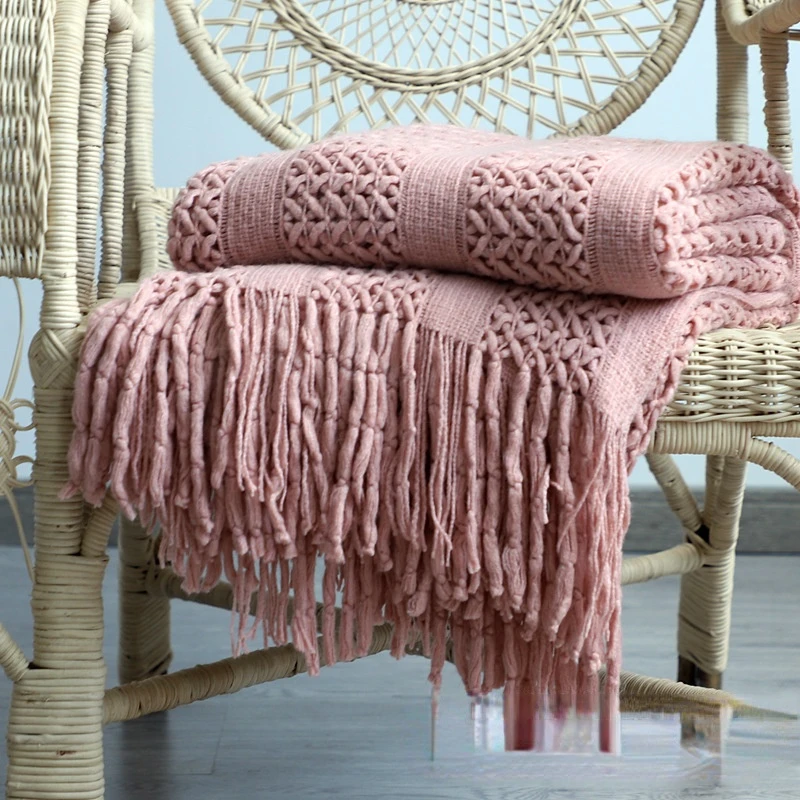 

Одеяло для кровати, экспорт, скандинавский вязаный чехол для дивана, украшение для дома, полотенце для кровати, мексиканское одеяло для отды...