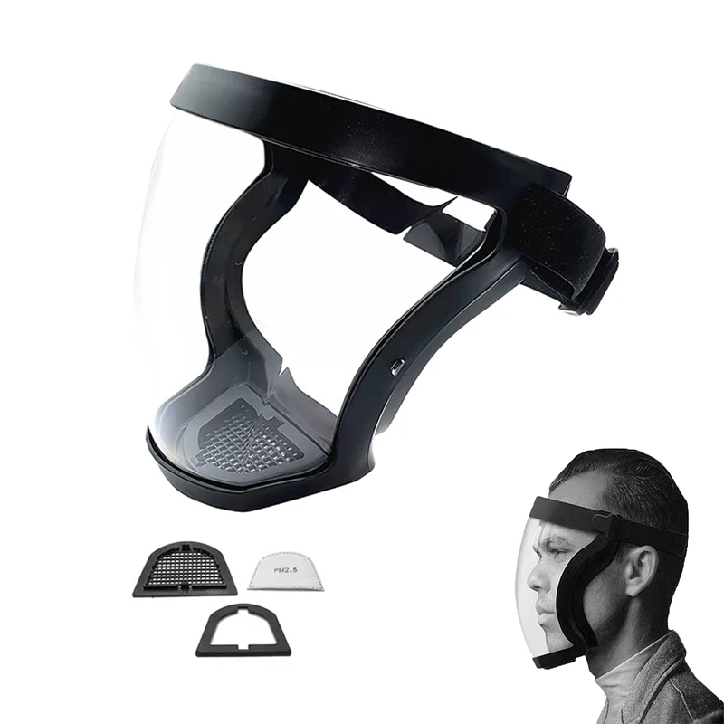 Z50 Dropshipping Full Face Shield Kitchen Transparent Shield Home Oil-splash Proof Eye Facial Anti-fog Head Cover Safety Glasses