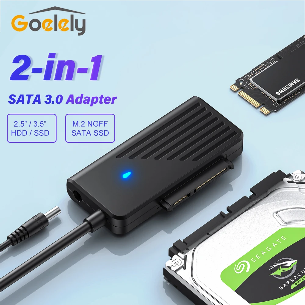 Goelely SATA до USB3.0 адаптер SATA 3.0 до M.2 NGFF адаптер внешний 2.5 