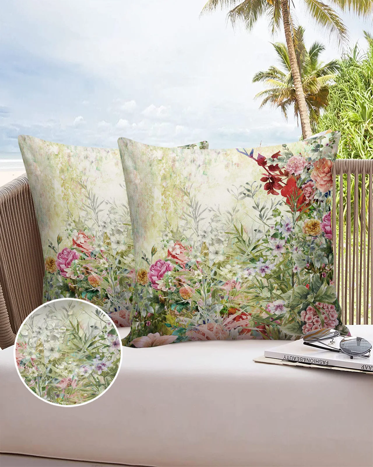 

2 шт., наволочка в виде Розы