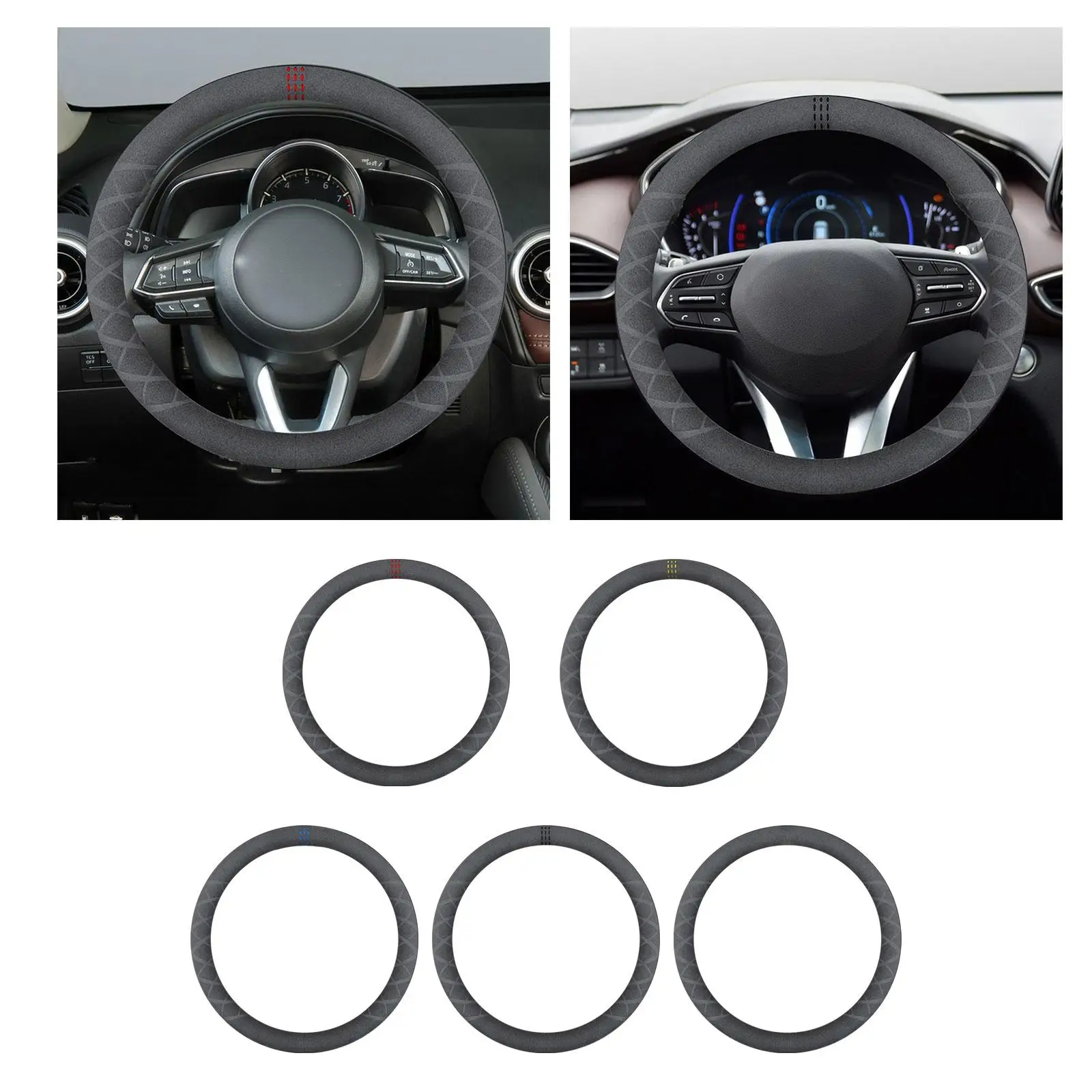 Замшевый чехол на руль автомобиля для Byd Atto 3 Yuan Plus Durable