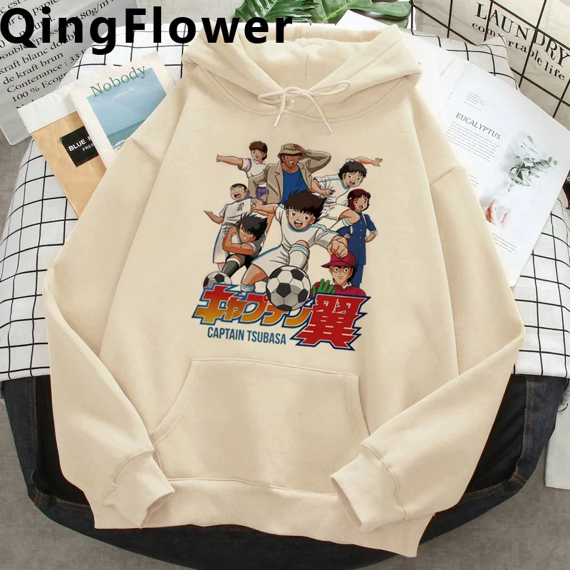 

Мужские толстовки с капюшоном captain tsubasa в Корейском стиле, 2023, мужской пуловер с графическим капюшоном