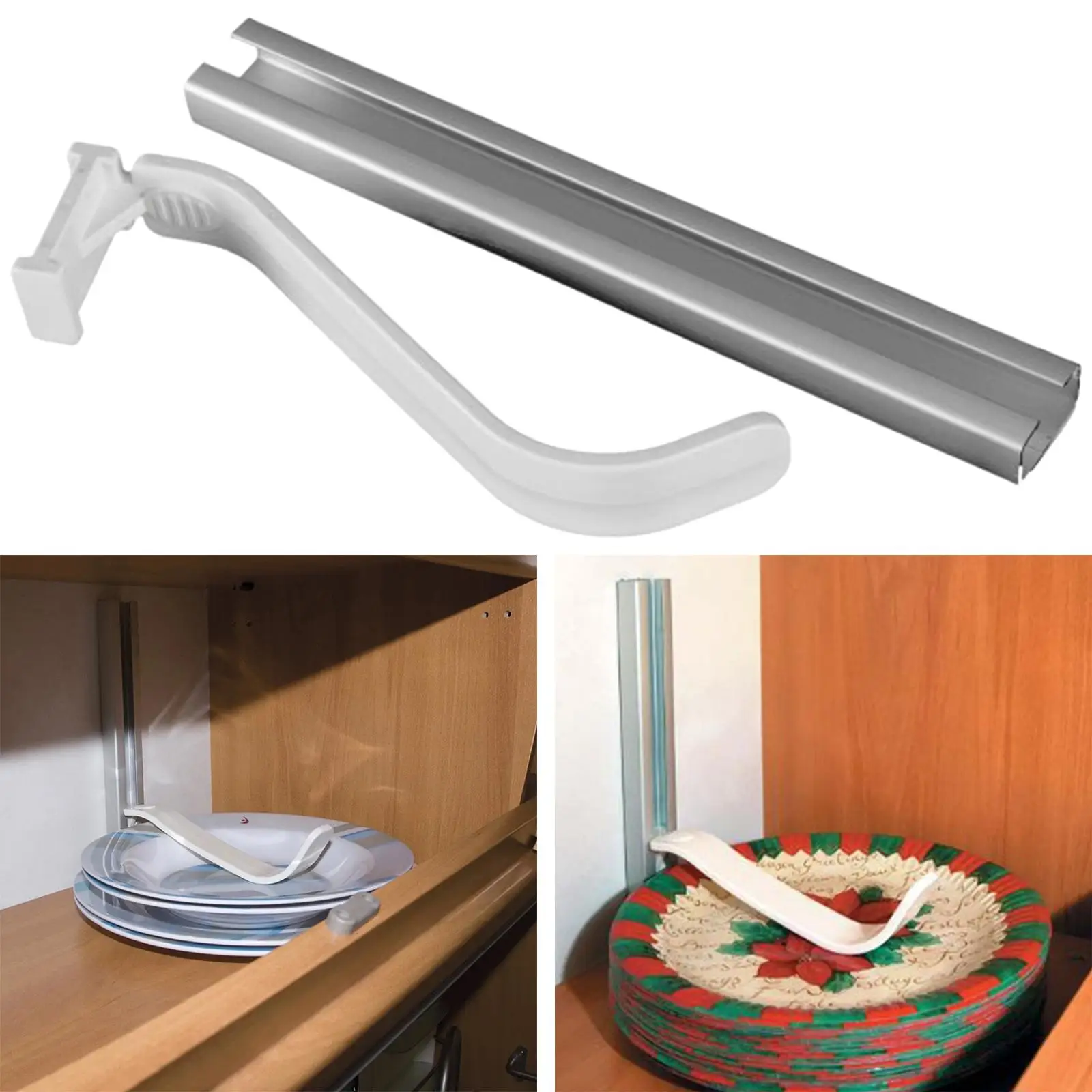 

Крепежная лента для посуды RV, противоскользящая, легко устанавливается с зеркальной чашей, держатель для столовой посуды из алюминиевого с...