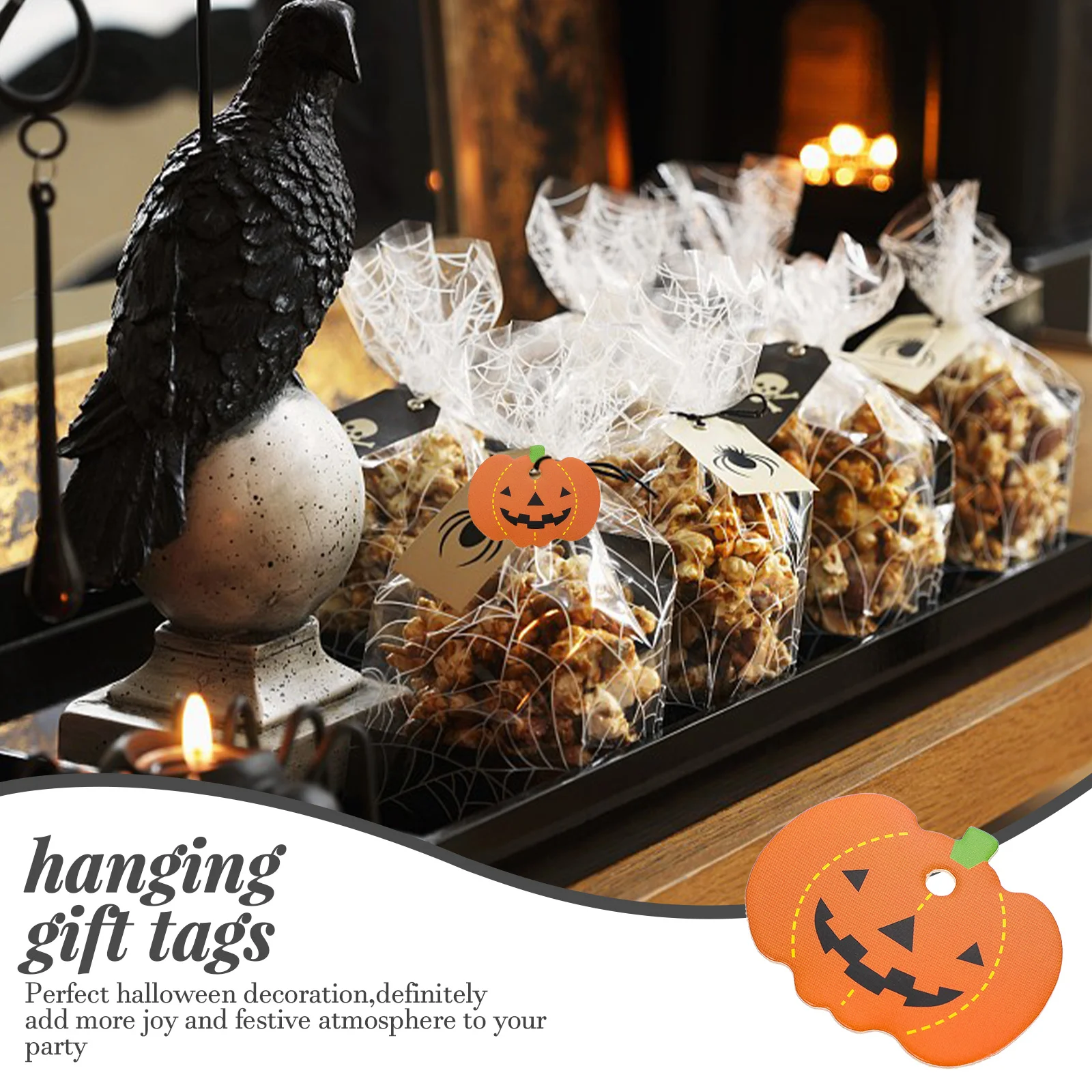 100 шт. подвеска с тыквой и этикеткой подарочная бирка бумага на День Благодарения