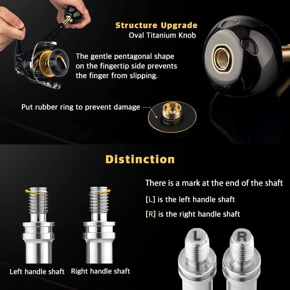 Фото Ручка GOMEXUS-Power 90 мм 100 мм Stella SW Twin Power SW с титановой ручкой 50 мм LMY-TB50 №5