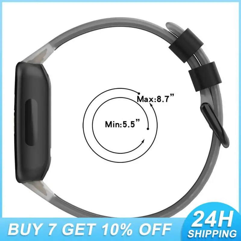 

Wear Strap For Fitbit Inspire3 Transpar Thickening Design Comfortable For Fitbit Inspire3 Two-color Strap Easy To Use Watch