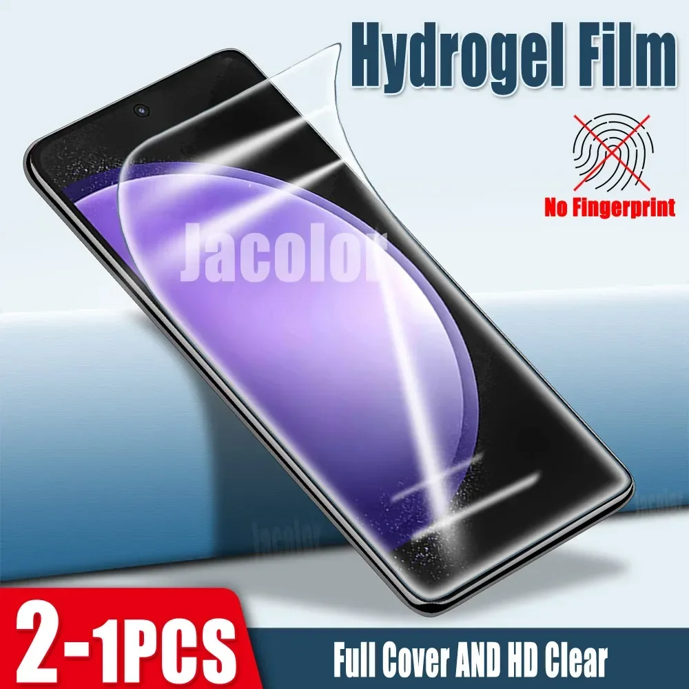 Передняя Гидрогелевая пленка для Samsung Galaxy S23 S21 FE Ultra Plus Защитная экрана не