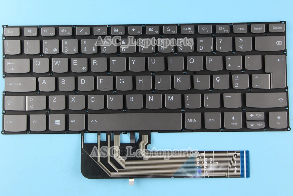 

Новая португальская Клавиатура Teclado Для Lenovo YOGA 530-14IKB 530-14ARR 730-13IKB 730-13IWL 730-15IKB 730-15IWL с подсветкой серо-черный
