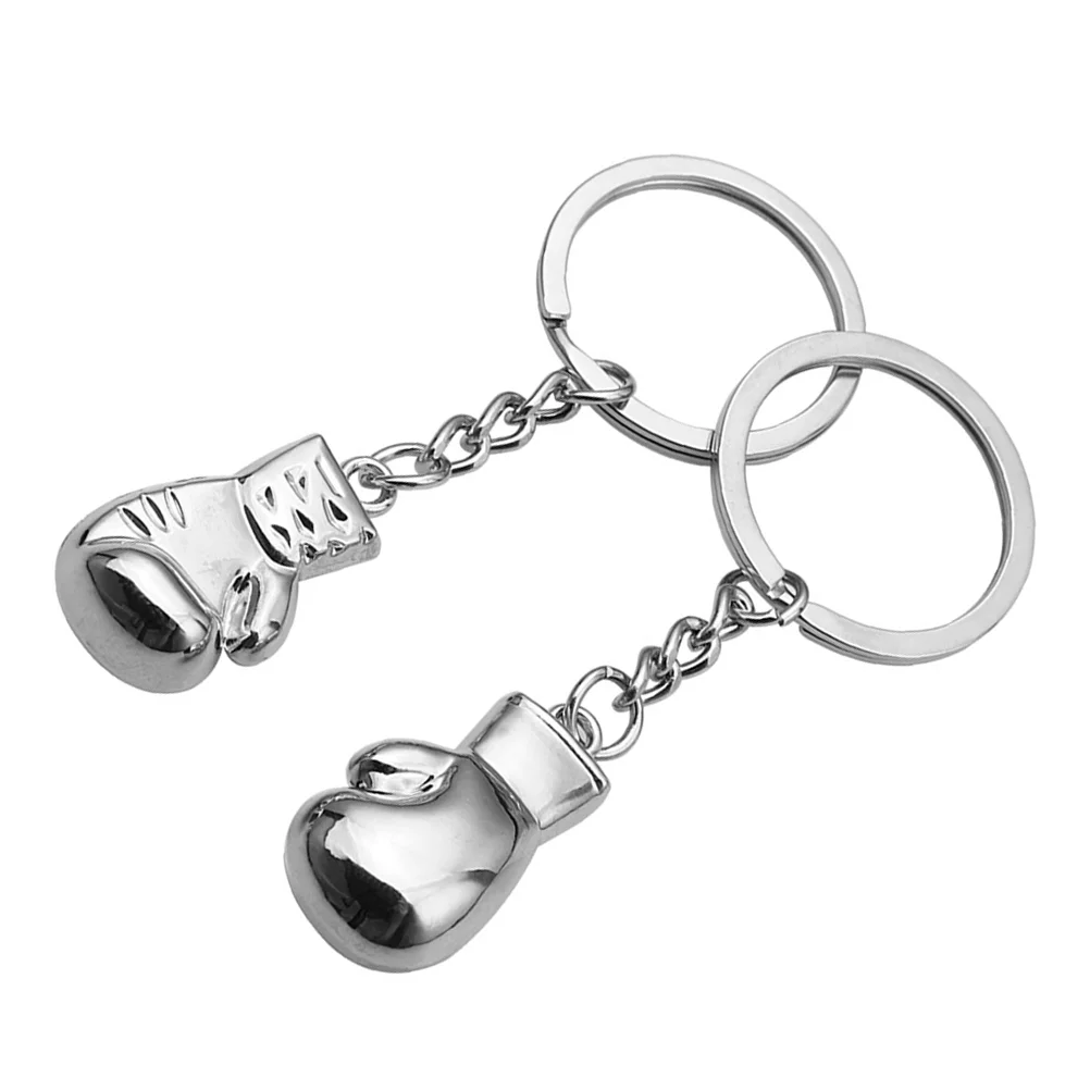 

Key Keychain Boxing Gift Pendant Men Fitnessmetal Ring Glove Holder Chain Muscle Pendants Circle Bodybuilding Hanging Keyfob