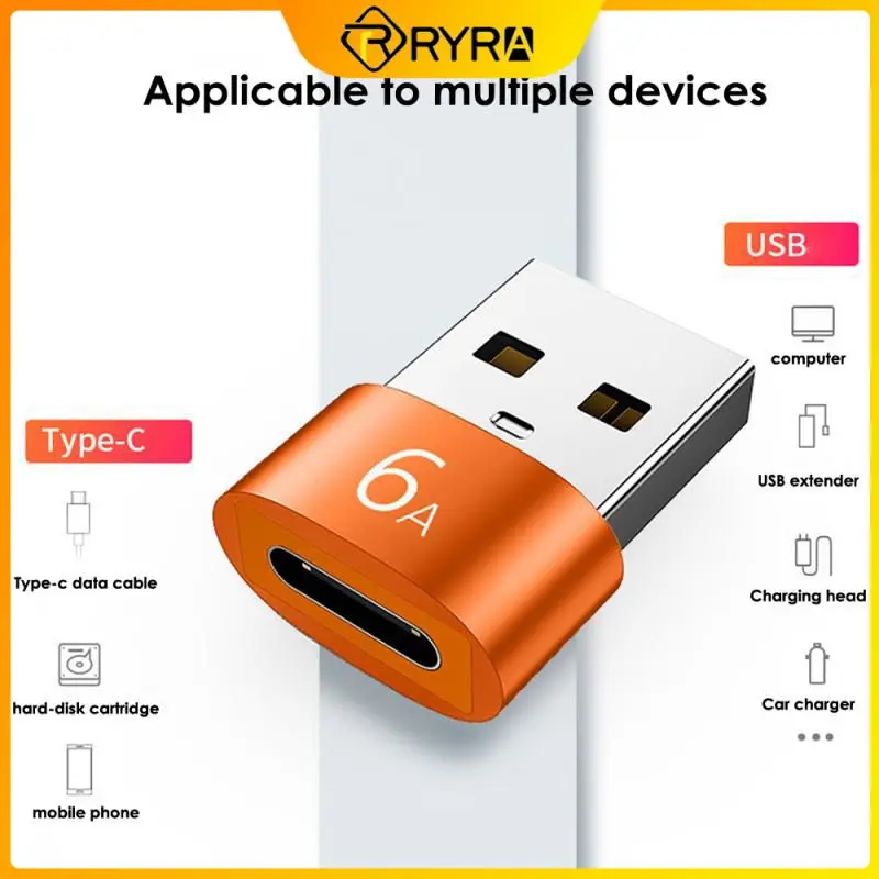 

RYRA USB-C Converter Type C Female To USB A Male OTG Adapter For Macbook Xiaomi Samsung Oneplus Realme Cable Connector Adaptor