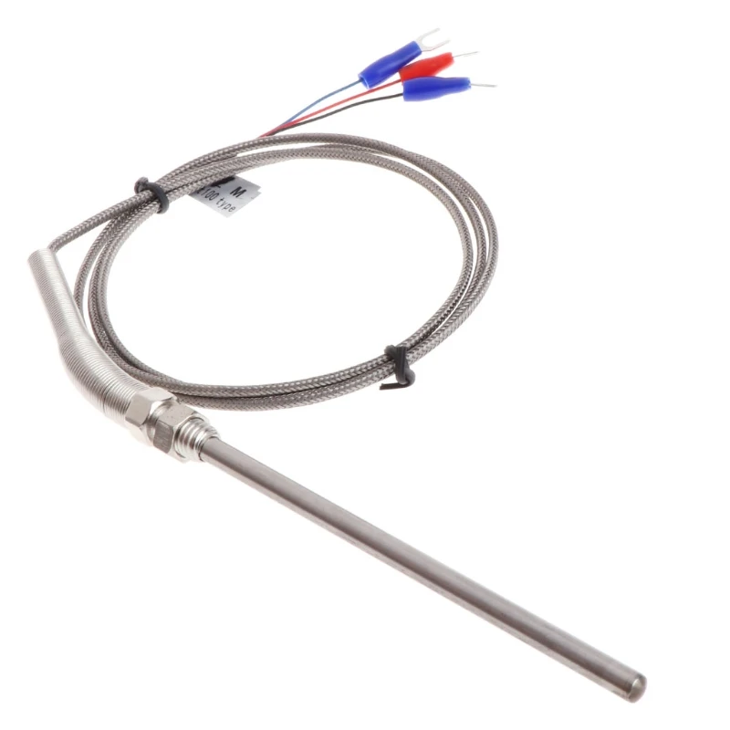 

Professional 5mmx100mm Pt100 Thermocouple Screw Thread Length 1 Meter-probe