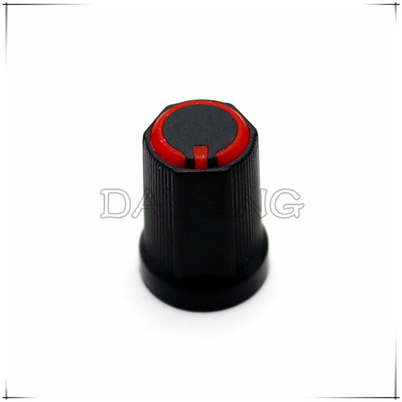 Пластиковая двухцветная Ручка потенциометра, 10 шт., 12*16,5 мм, ручка кодировщика, ручка миксера, крышка 270 °, D-образная/в форме цветка, внутреннее отверстие 6 мм