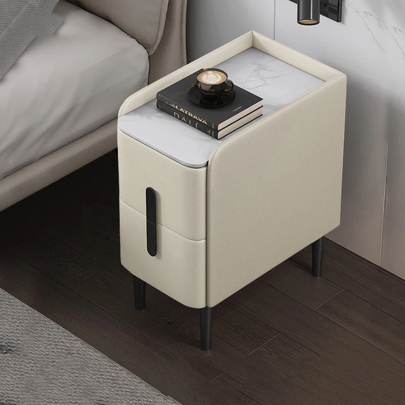 

Luxury Bedroom Cabinets Modern Hotel Bedside Table Nightstand Organizer Wooden Furniture Bedroom White Black Storage Furniture