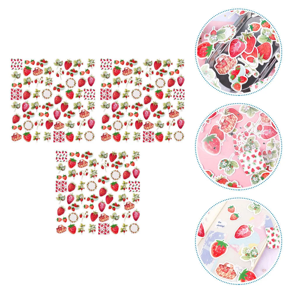 

135 Pcs Food Labels Photo Album Kids Sticker Laptop DIY Decal Paper Scrapbook Decorative Child