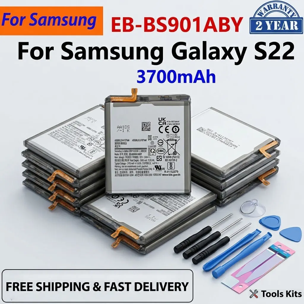 Фото Новая сменная батарея EB-BS901ABY 3700 мАч высокого качества для Samsung Galaxy S22 №1