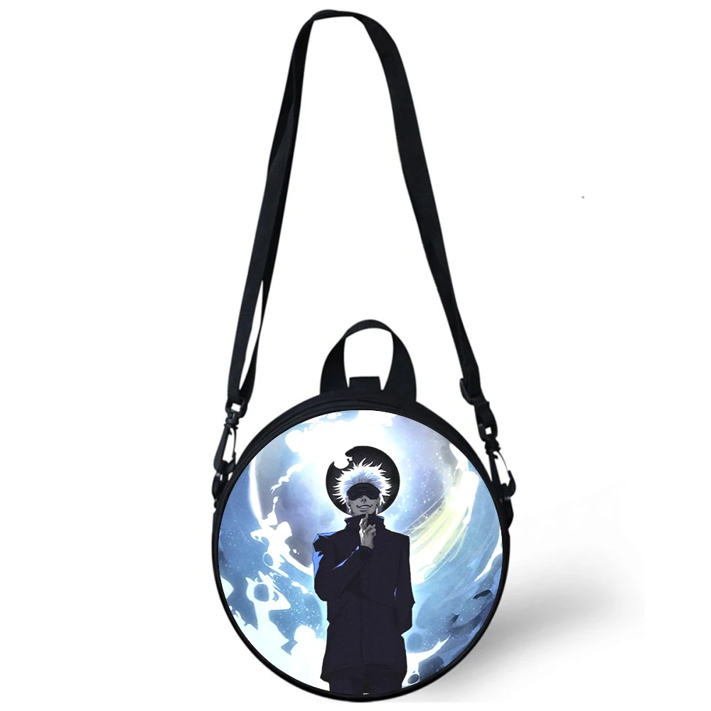 Jujutsu Kaisen ANIME Child kindergarten Bag 3D Print Crossbody Shoulder Bags For School Women Mini Round Bagpacks Rugtas Bag