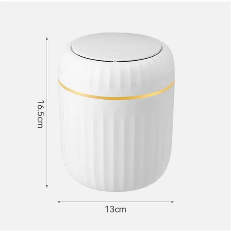 Легкая роскошная мини-корзина для мусора с пресс-крышкой туалетного столика в