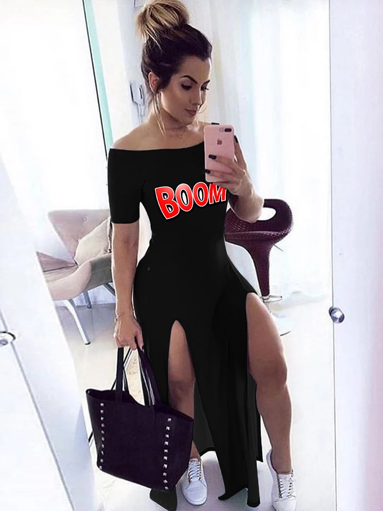 

Женское богемное платье с вырезом лодочкой, открытыми плечами и открытой спиной