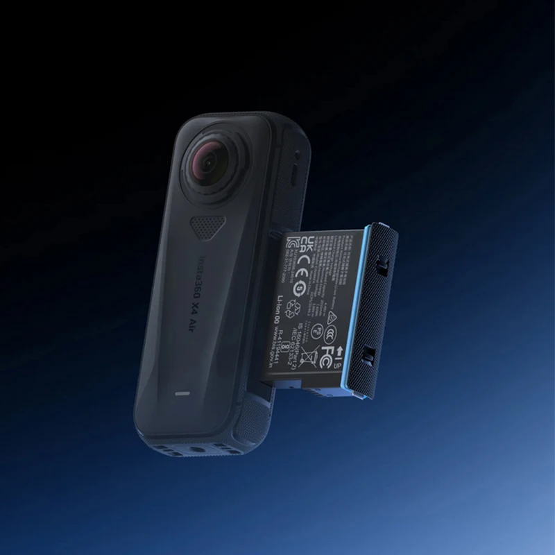 Фото Для аккумулятора Insta360 X4 Air, литий-ионный перезаряжаемый аккумулятор емкостью 2010 мАч, чехол-коробка для хранения для экшн-камеры X4 Air. №3