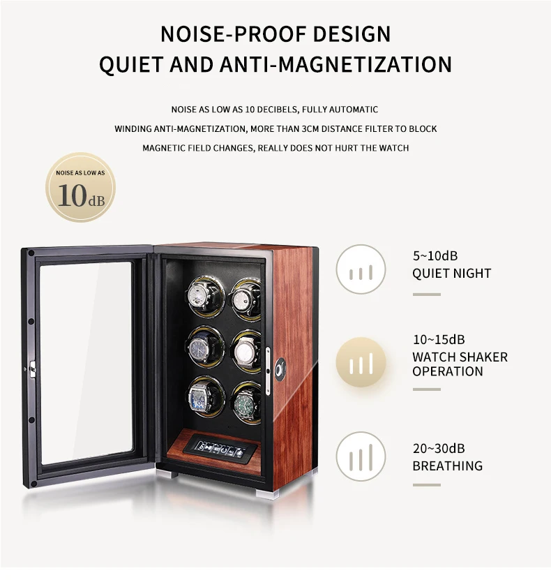 Автоматическая намотка для часов BOLAI люксового бренда разблокировка отпечатком