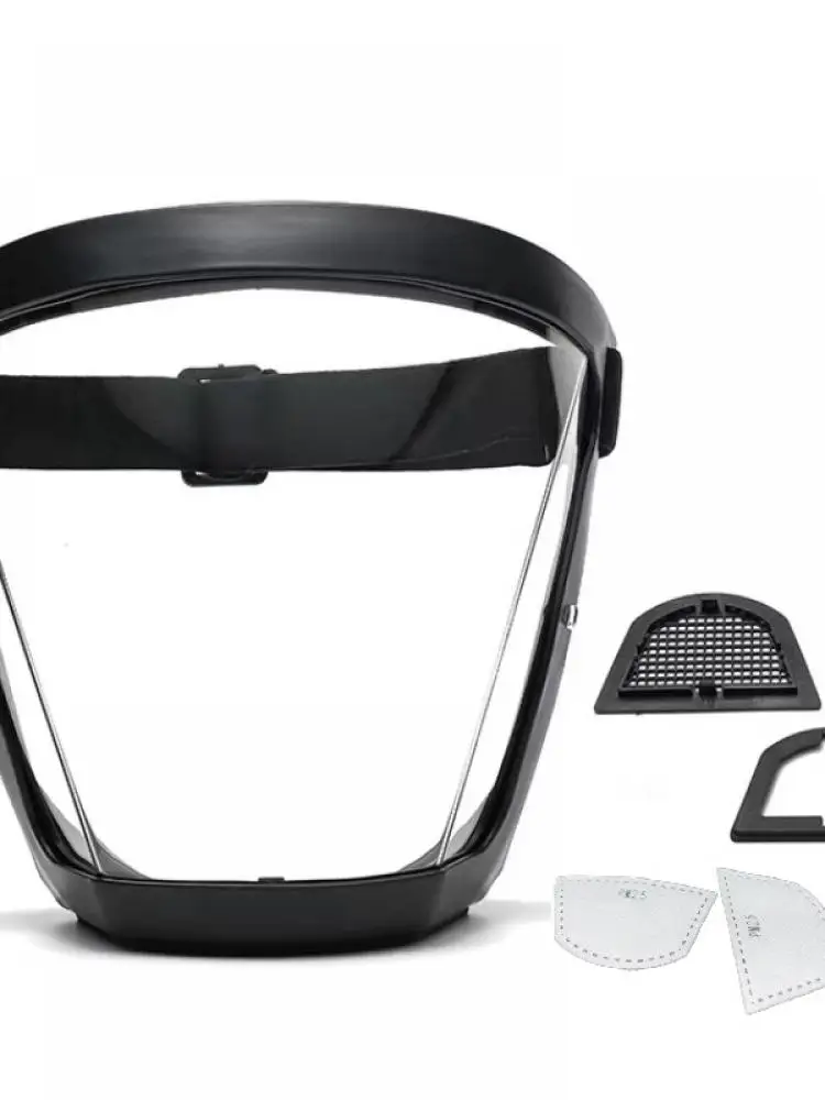

1PC Safety Protective Mask Anti-Fog Full Face Safety Shield Unisex Full Coverage Mask with Removable Filter